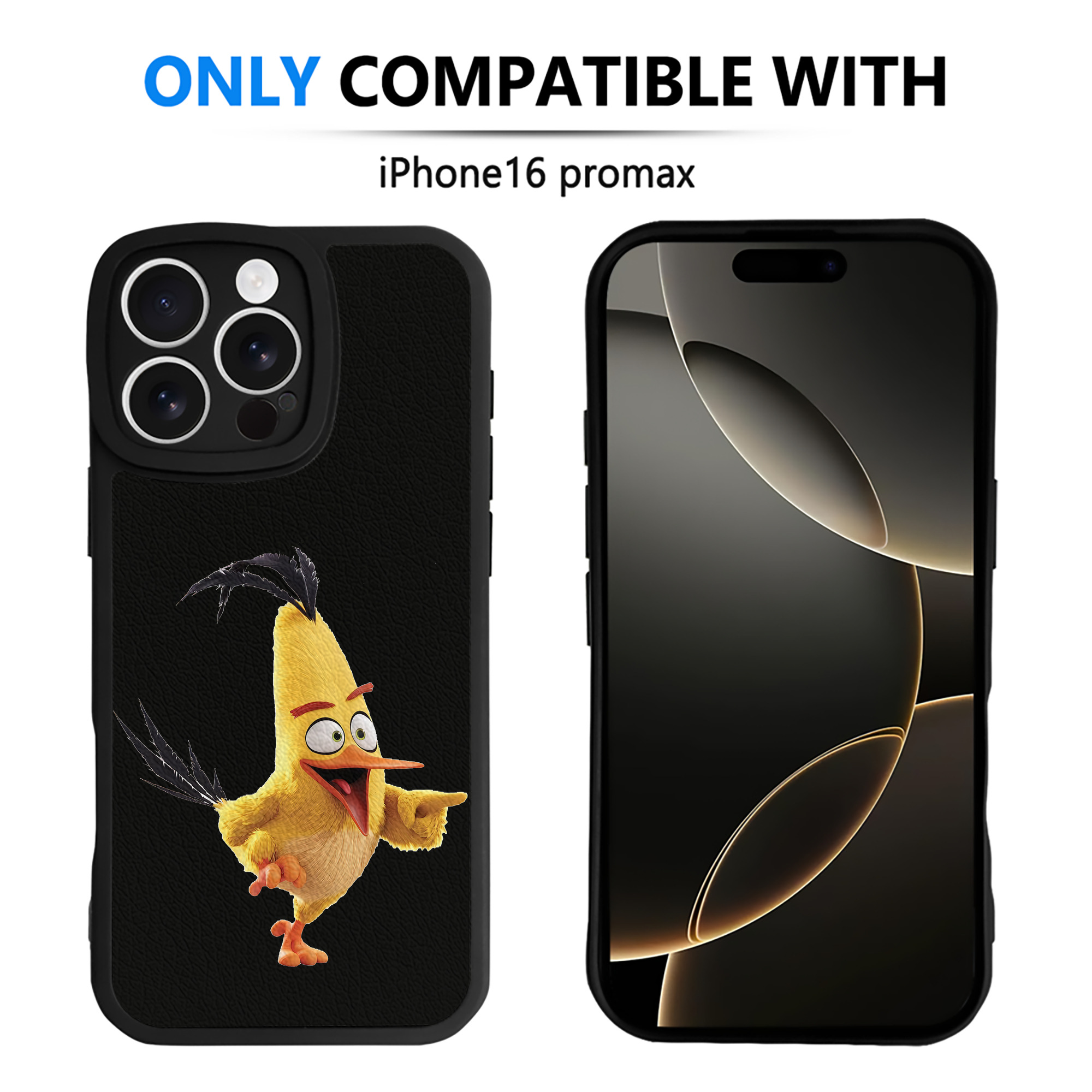 （画像用） Angry Birds アングリーバード 【iPhone 16シリーズ対応】シリコンスマホケース（レザー調） 材質：シリコン